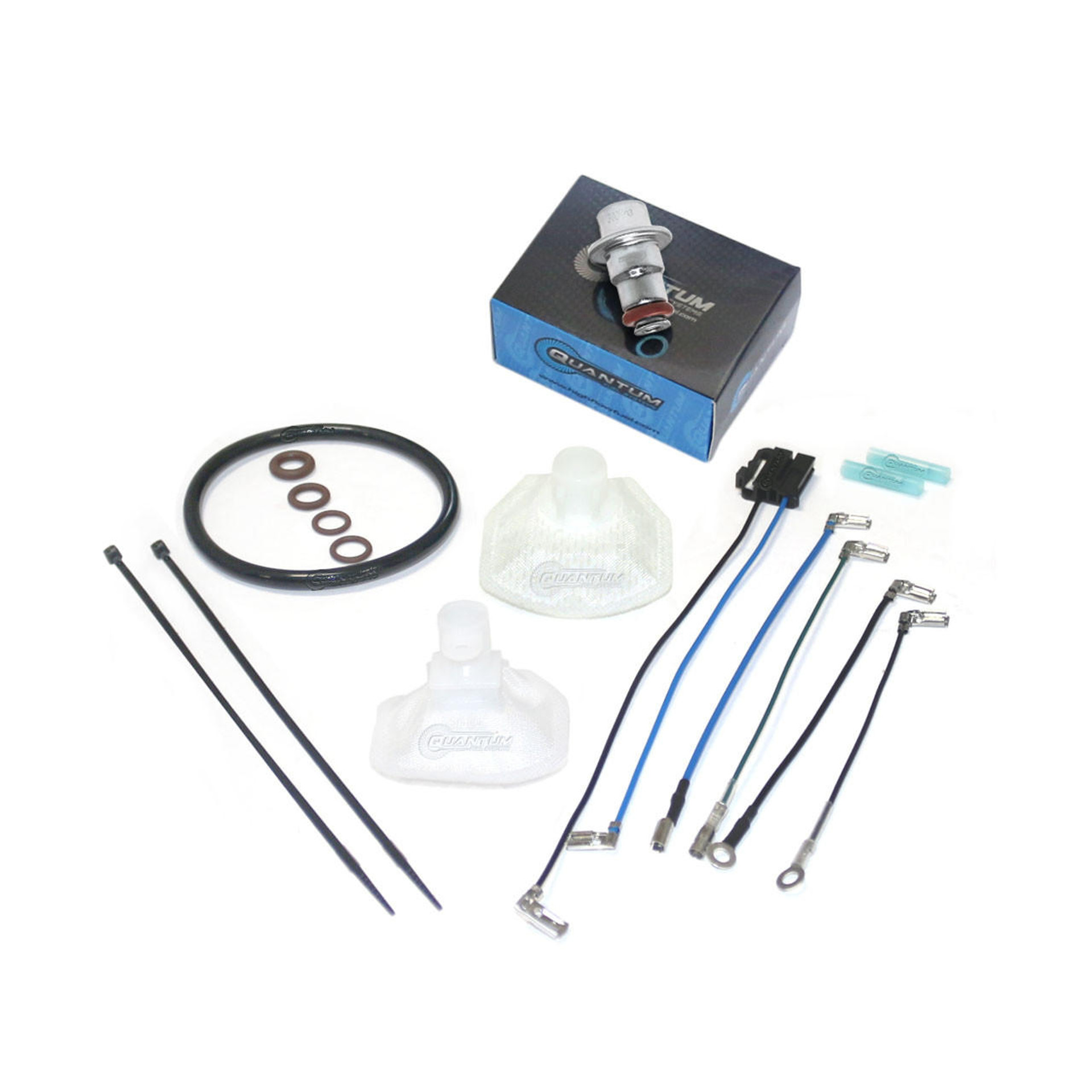 Quantum Fuel Systems Fuel Pump Repair Kit w/ Fuel Pressure Regulator, Tank Seal, Strainer for the Honda CB650 2018 Quantum Fuel Systems Fuel Pump Repair Kit w/ Fuel Pressure Regulator, Tank Seal, Strainer for the Honda CB650 2018